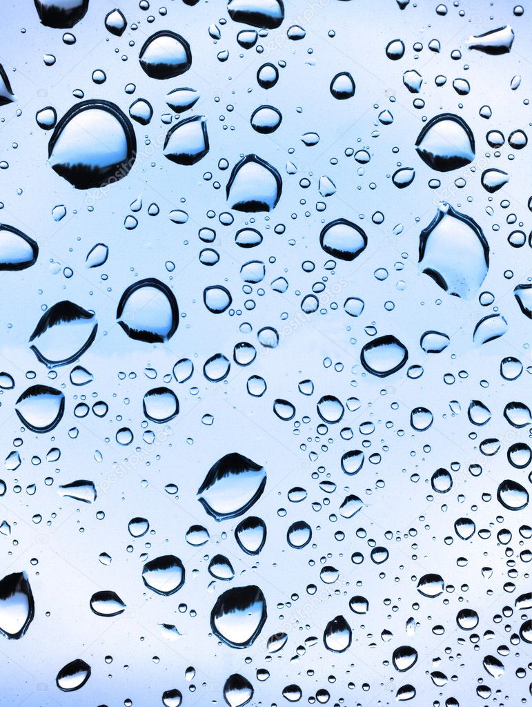 Close-up of water drops background — Stock Photo © yoka66 #2199874