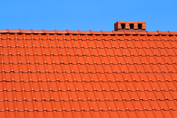 Red roofing-tiles