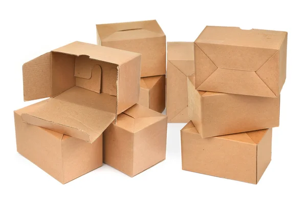 Hromada lepenkových krabic — Stock fotografie