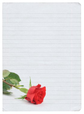 Blank love letter clipart