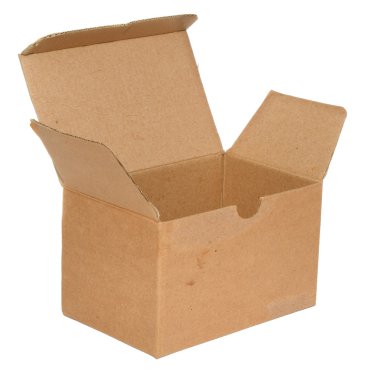 Single open cardboard clipart