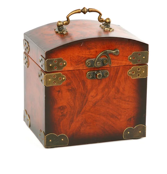 Starožitný dřevěný kufr — Stock fotografie