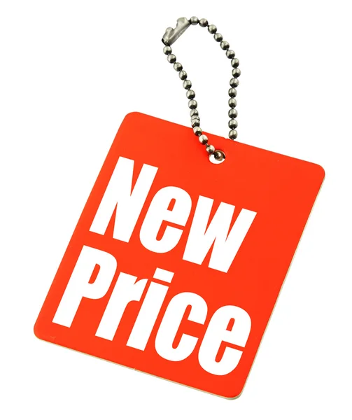 Price tag on white — Stock Photo, Image