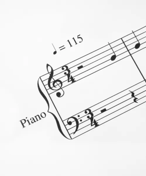 Close-up of music note — Stock Photo, Image