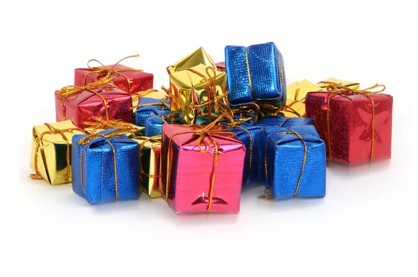 Group of multicolored gifts — Stock Photo, Image