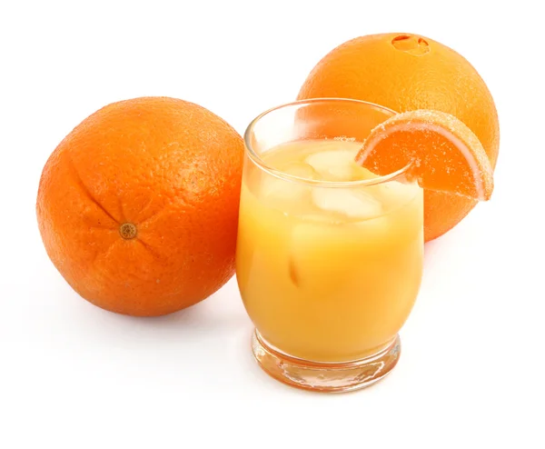 Succo d'arancia appena spremuto — Foto Stock