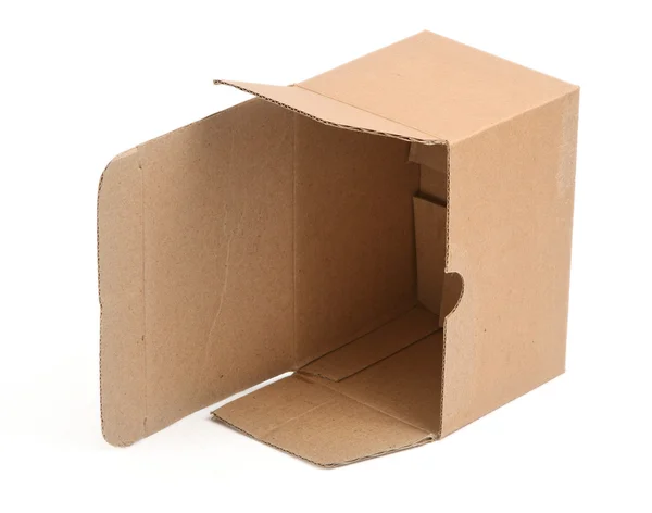 Caja de cartón abierta —  Fotos de Stock