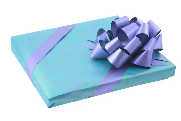 Present decorated with bow — Stock Photo, Image
