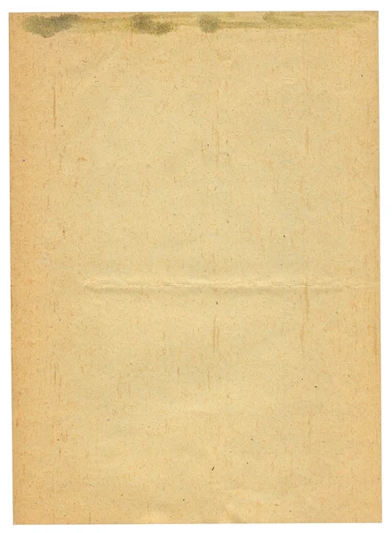 Folha de papel velho manchado — Fotografia de Stock