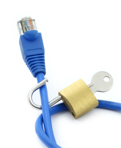 Conceito de conexão insegura com a internet — Fotografia de Stock