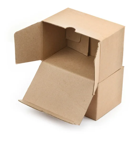 Két karton dobozok — Stock Fotó