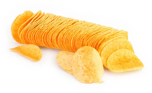 Chipsy z rzędu — Zdjęcie stockowe