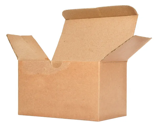 Single open cardboard — Stock Photo, Image