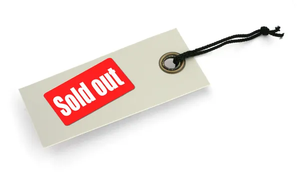 Tag with Sold out inscription — Stock Photo, Image