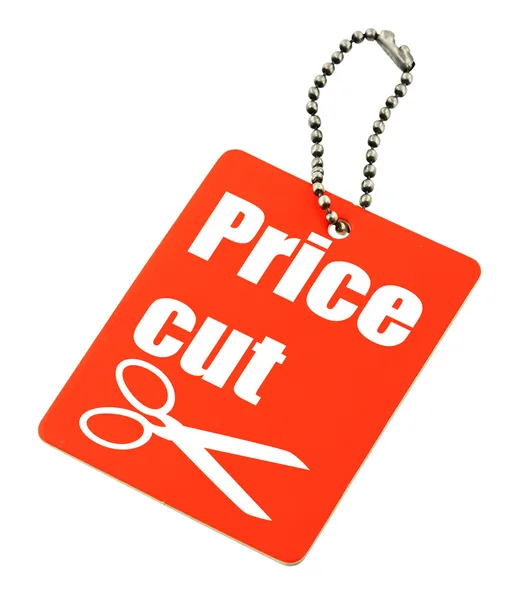 Price cut tag — Stock Photo, Image