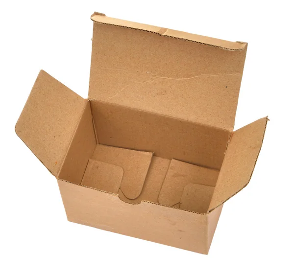 Single open cardboard — Stock Photo, Image