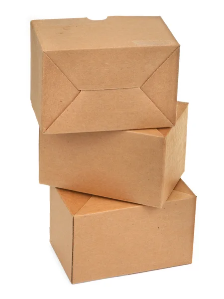 Στοίβα από κουτιά από χαρτόνι — Φωτογραφία Αρχείου