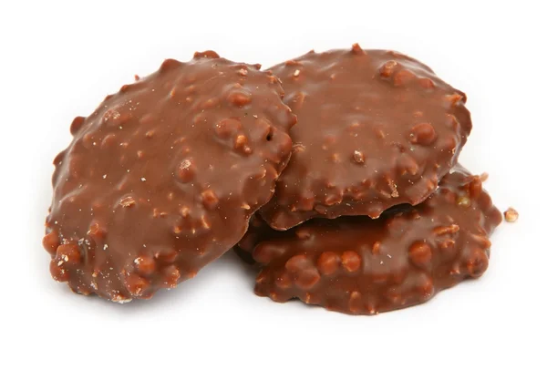 Stock image Three chocolate cookies