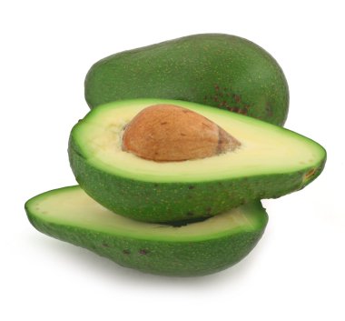 Sliced avocado clipart