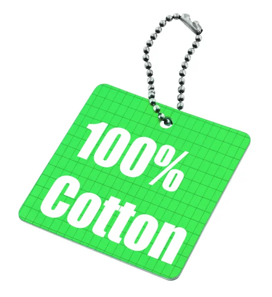 Etiqueta de algodón 100% —  Fotos de Stock