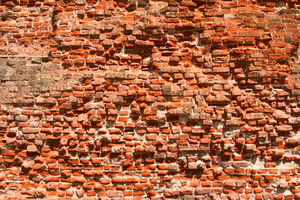Ruinierte Ziegelmauer — Stockfoto
