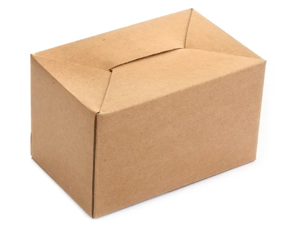 Caixa de papelão único — Fotografia de Stock