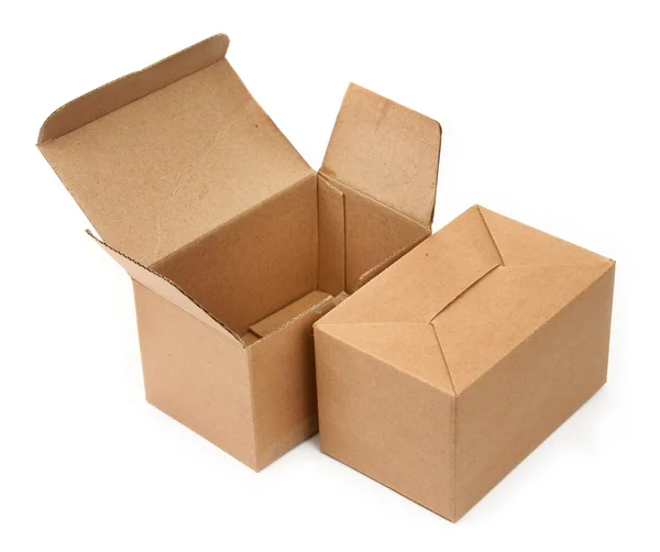 Due scatole di cartone — Foto Stock