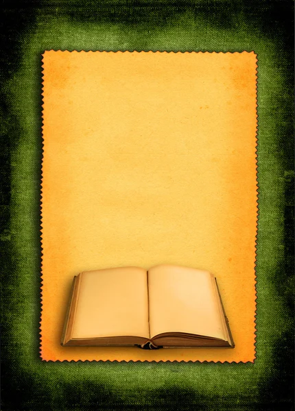 Book against retro background — Stock Photo, Image