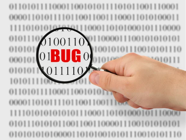 Zoeken naar bug — Stockfoto