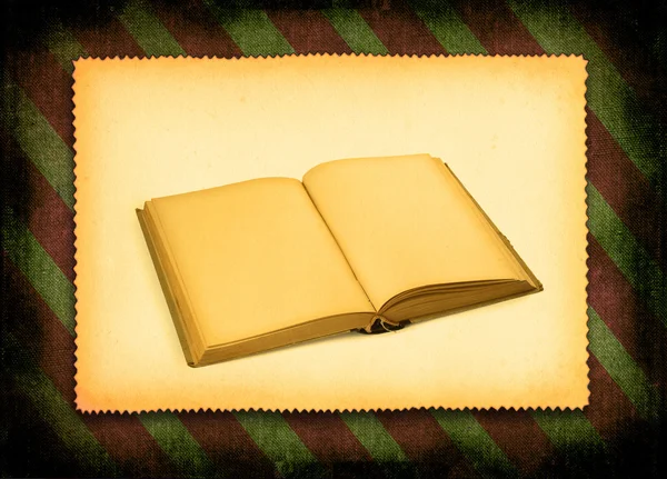 Book against retro background — Stock Photo, Image