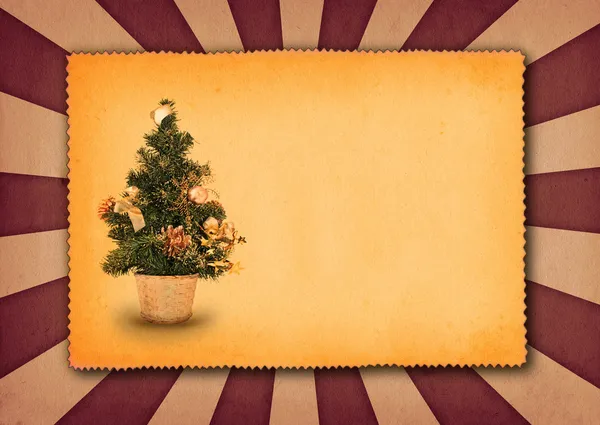 Arrière-plan avec arbre de Noël — Photo