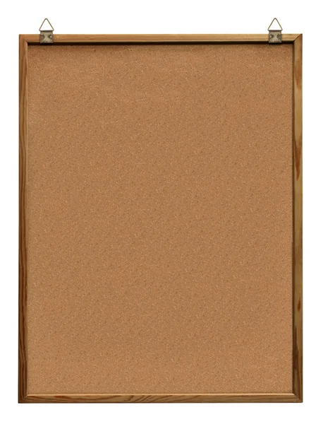 Corkboard z wieszakami — Zdjęcie stockowe