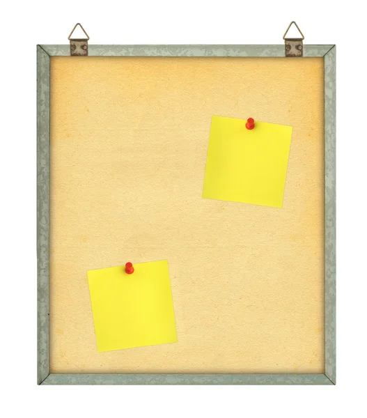 Pinboard with adhesive notes — Stock Photo, Image