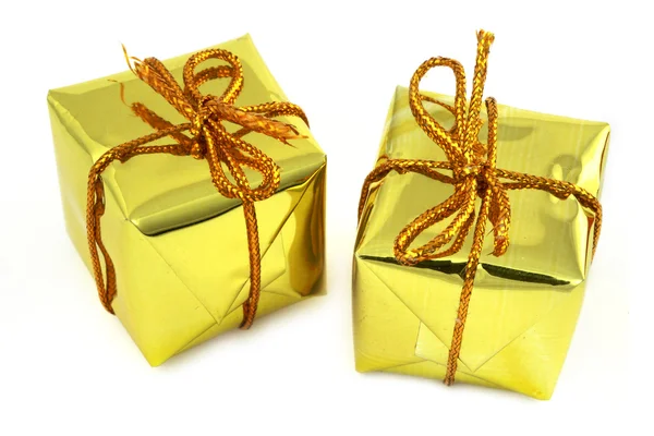 Twee gouden geschenken — Stockfoto