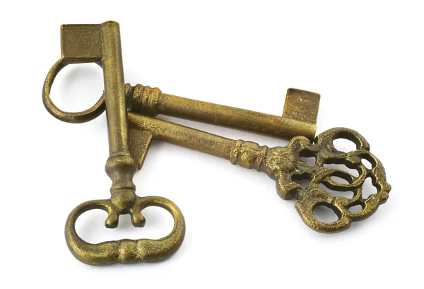 Vergoldete Schlüssel — Stockfoto