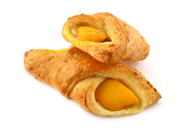 Twee Franse gebak abrikoos taarten — Stockfoto