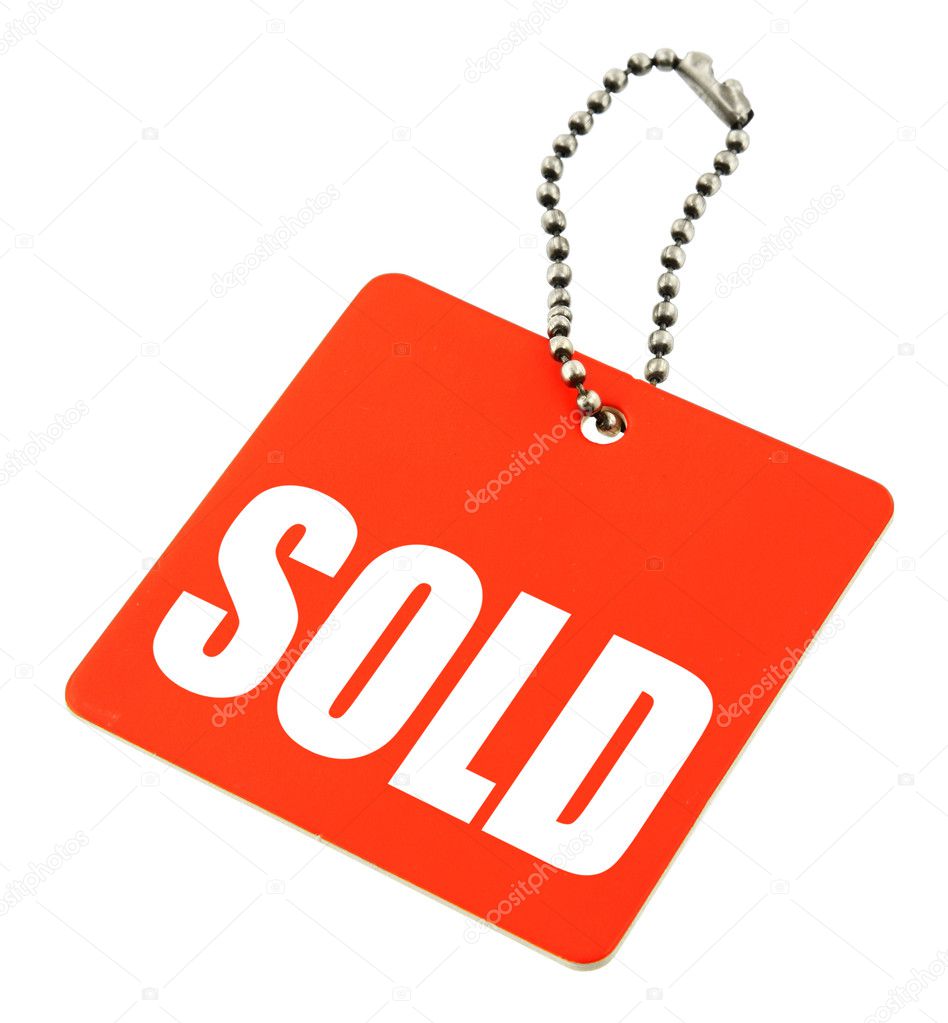 Sold tag