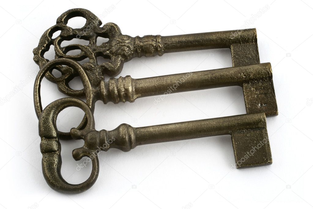 Three old keys