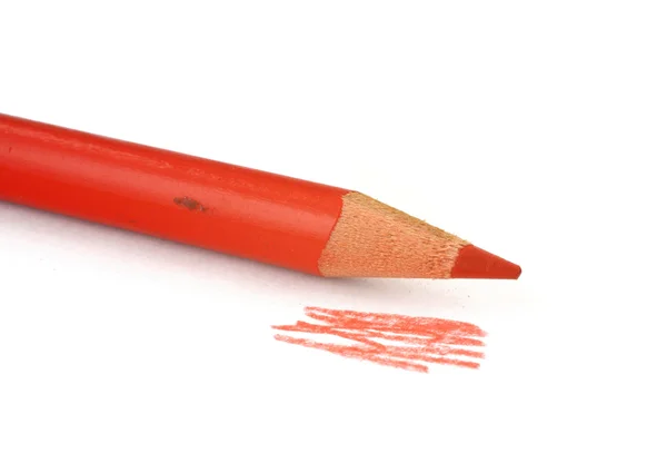 Parte do lápis vermelho — Fotografia de Stock