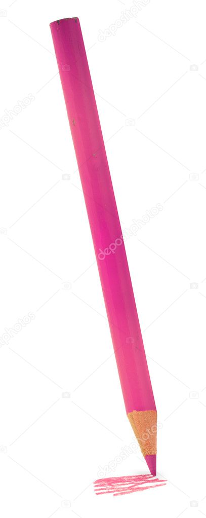 Pink crayon