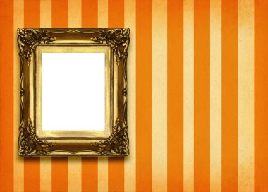 Frame on retro background clipart