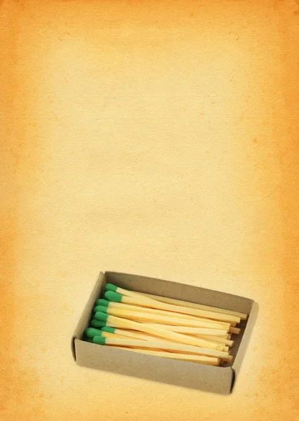 Box full of matches — Stock Photo, Image