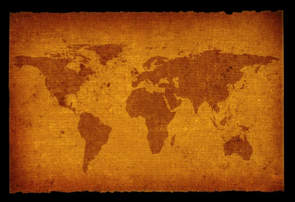 Карта старого грязного мира — стоковое фото