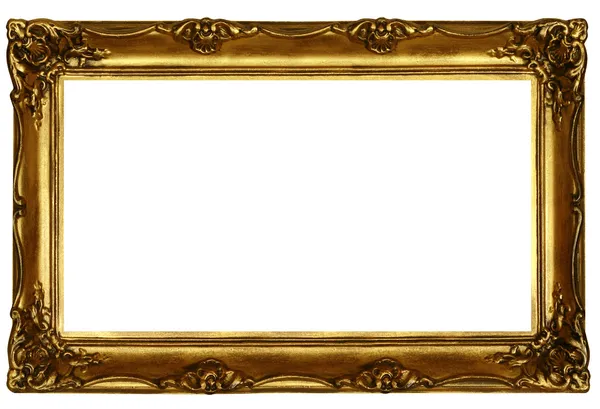 Antiguo marco dorado esculpido — Foto de Stock