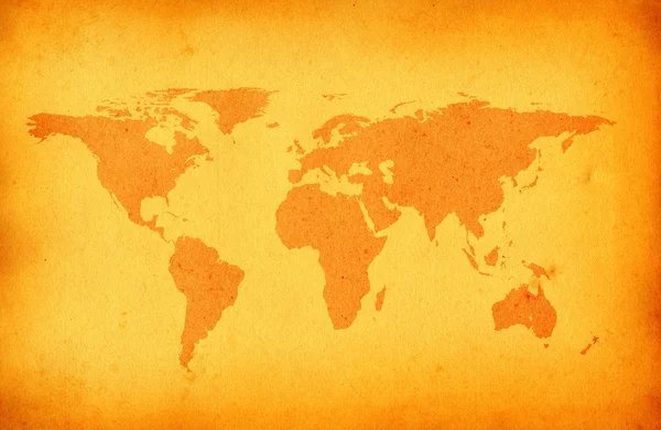 Viejo mapa del mundo manchado —  Fotos de Stock