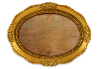 Gilded oval frame clipart