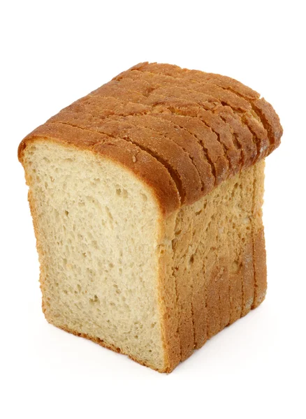 Close-up of toast bread on white — Stockfoto