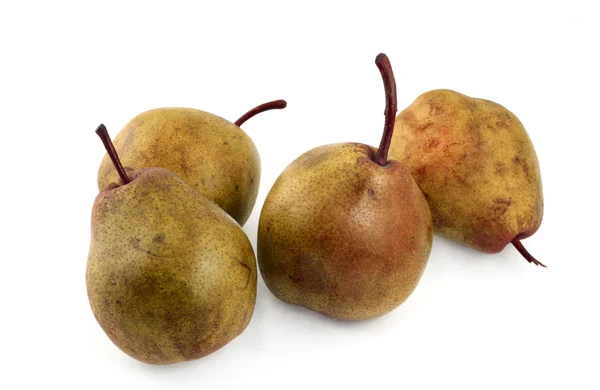 Ripe pears on white — Stock Photo, Image