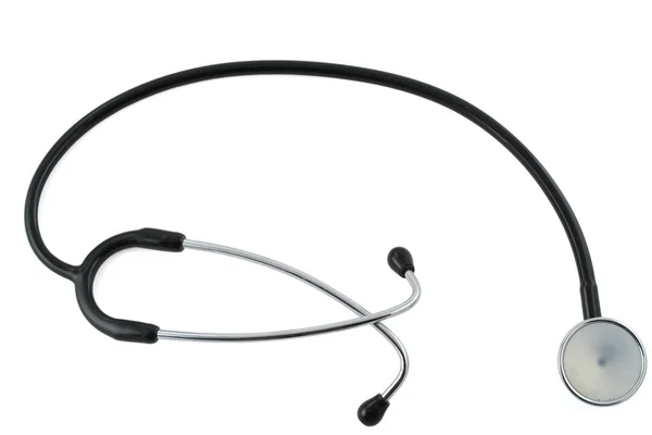 白色に隔離された聴診器 — ストック写真