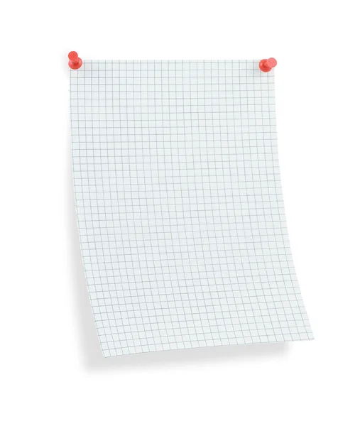 Τετράγωνο χαρτί σελίδα με σκιά — Φωτογραφία Αρχείου
